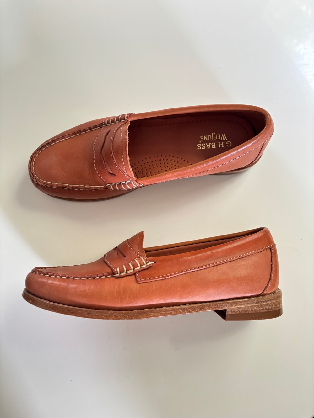 G.H. Bass Weejuns Whitney Penny Loafers in Vachetta